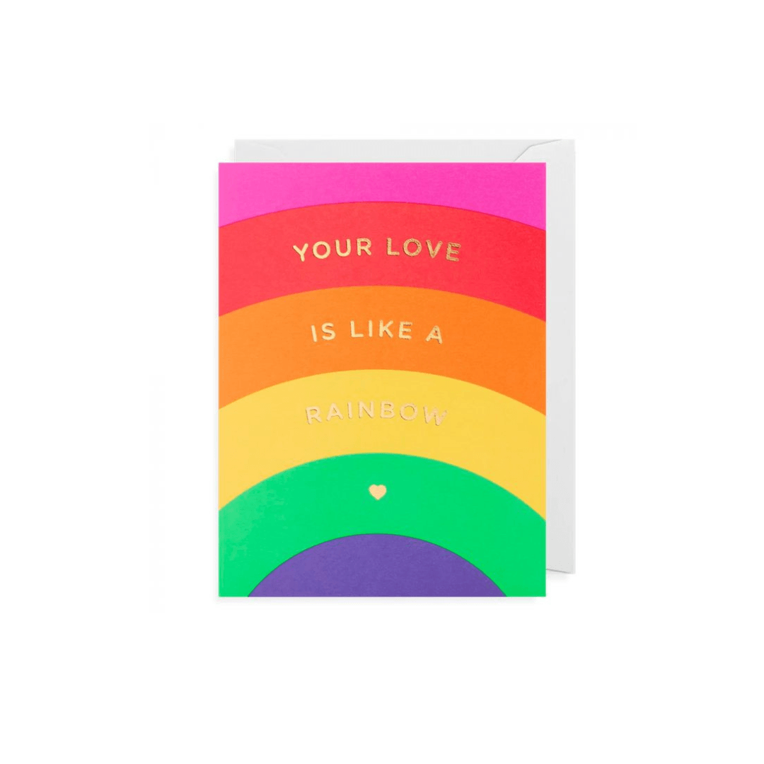 Card Mini Love is like a Rainbow - Wonder & Wild
