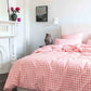 Kip & Co Candy Pink Gingham Organic Cotton Pillowcases Set 2 - Wonder & Wild